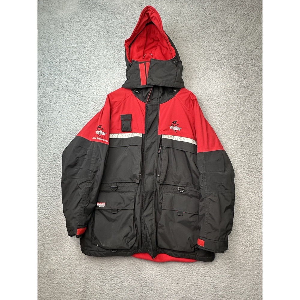 Vexilar Marine Electronics Cold Snap Gear Ice Fishing Parka Mens 2XL Red Black